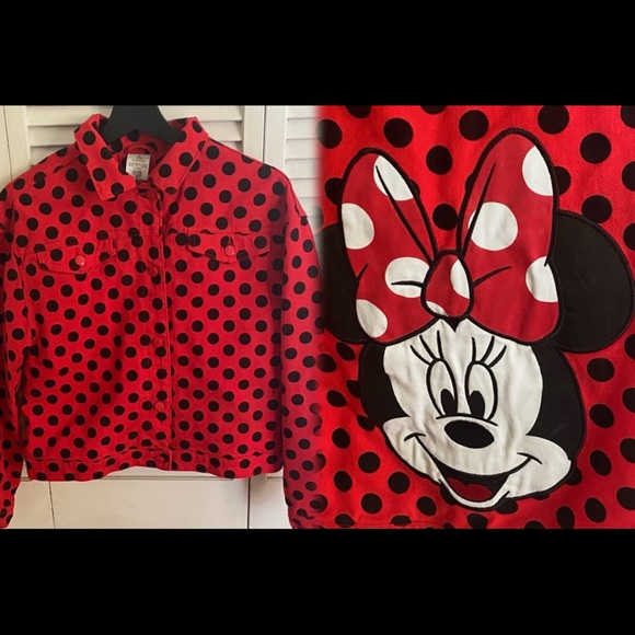 ( 0358) Women Red and Black Polka Dot Jacket.. Christmas Sale - Picture 9 of 9